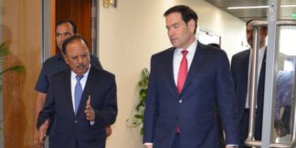 US Secretary Marco Rubio Meets NSA Ajit Doval