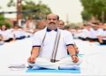 Om Birla Performs Yoga at Parliament House, New Delhi
