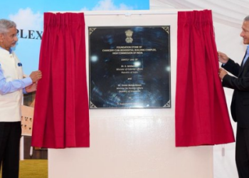 EAM Jaishankar Lays Stone for New Chancery in Singapore
