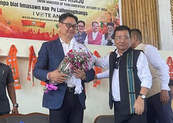 Kiren Rijiju links road development to BJP’s success in Dampa by-election