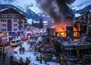 At least 40 dead after explosion rips through Swiss resort bar