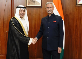 EAM Dr S Jaishankar Meets GCC Secretary General Jasem Mohamed AlBudaiwi