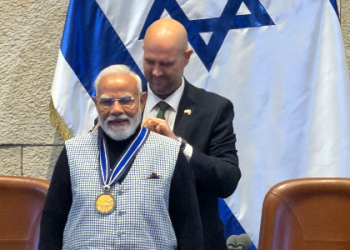 PM Modi Conferred Speaker of the Knesset Medal