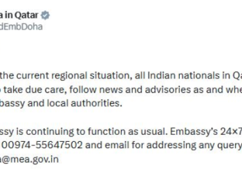 Indian Nationals in Qatar Advised to Exercise Caution