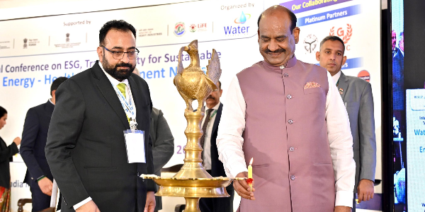 Lok Sabha Speaker Om Birla addresses the Water Transversality Global Awards and Conclave 2026 in New Delhi