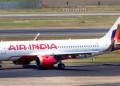 First flight of Air India arrived in New Delhi from Dubai