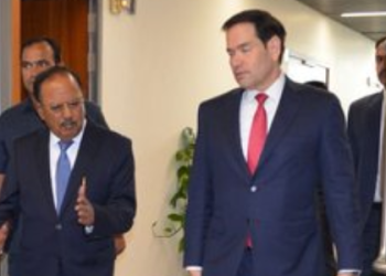 US Secretary Marco Rubio Meets NSA Ajit Doval