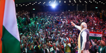 PM Modi addresses the Indian Diaspora in the Netherlands