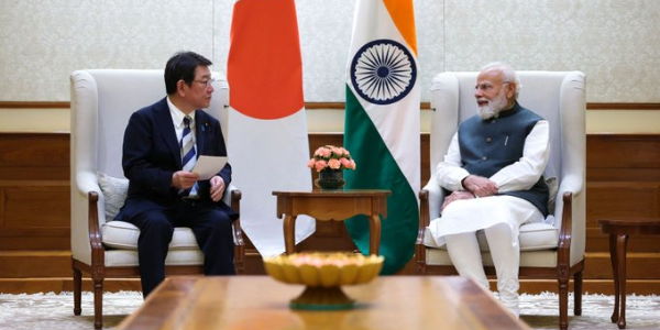 Minister for Foreign Affairs of Japan and Australia Meet PM Modi