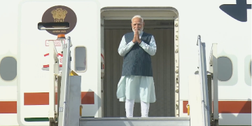 PM Modi emplanes for five-nation foreign tour