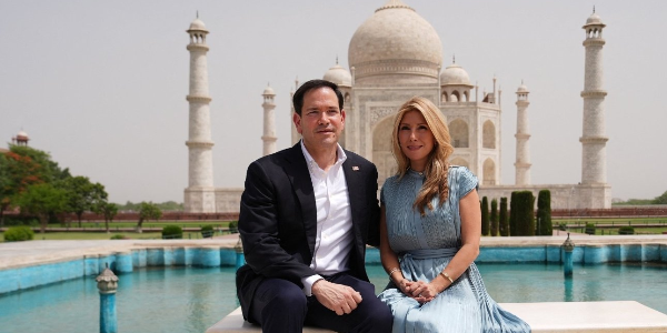 US Secretary of State Marco Rubio visits Taj Mahal