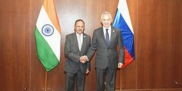 NSA Doval Meets Russian Security Chief Shoigu at BRICS