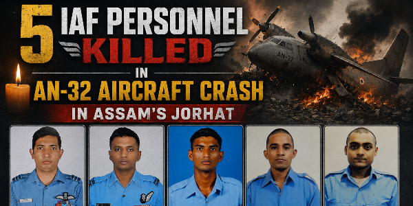IAF aircraft crash in Assam’s Jorhat air base claims 5 lives