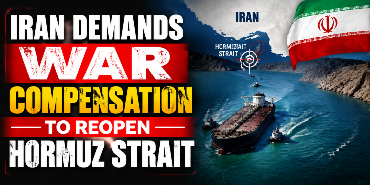 Iran demands war compensation to reopen Hormuz Strait