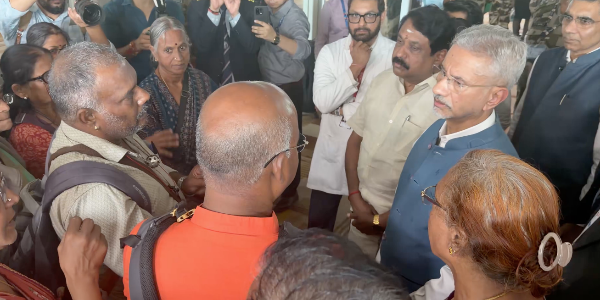 EAM Dr S Jaishankar meets 21 Tamil Nadu pilgrims rescued from Nepal