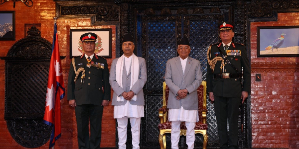 Indian Army Chief General Dhiraj Seth conferred Honorary Rank of General of Nepali Army by Nepal President