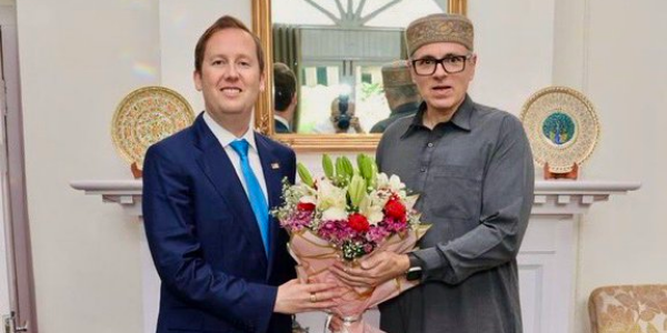 US Ambassador Sergio Gor Visits Srinagar, calls on Omar Abdullah