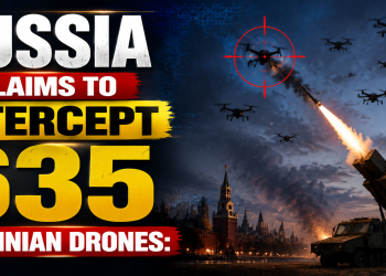 Russia claims to intercept 635 Ukrainian drones