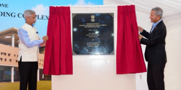 EAM Jaishankar Lays Stone for New Chancery in Singapore