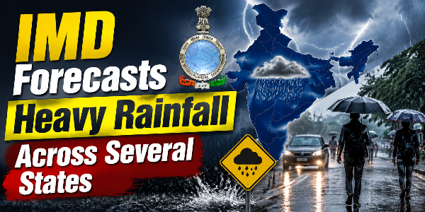 IMD Forecasts Heavy Rainfall Across Several States
