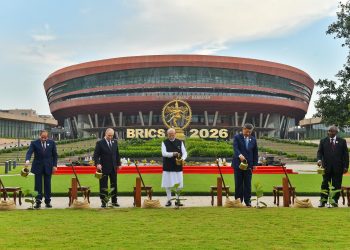 PM Modi, BRICS Leaders Pose for Photo, Plant Banyan Sapling