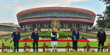PM Modi, BRICS Leaders Pose for Photo, Plant Banyan Sapling