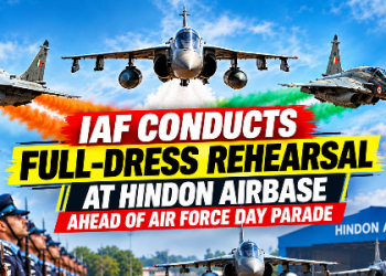 IAF conducts full-dress rehearsal at Hindon airbase ahead of Air Force Day parade