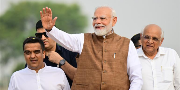 PM Modi launches various projects worth over Rs 14,000 crore in Gujarat