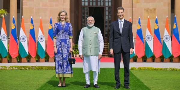 PM Modi holds bilateral talks with Prince Alois in Delhi