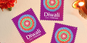 US postal service unveils Diwali commemorative stamp